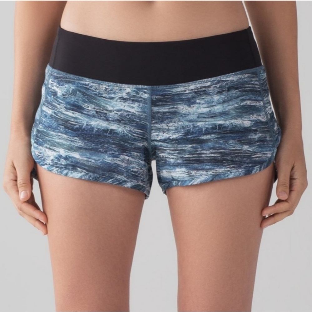 Lululemon Speed Shorts Aerial Drift Multi Size 2